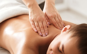 therapists doing Swedish massage for client