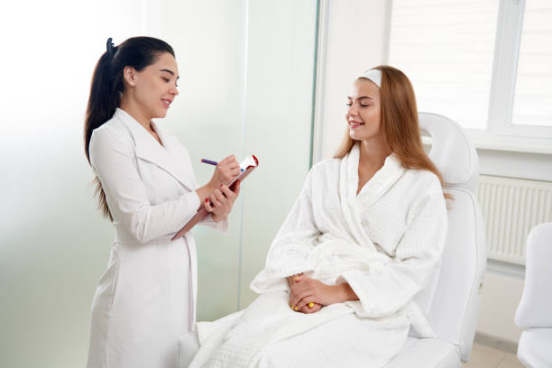 skin care professional will discuss your skin care issues and goals